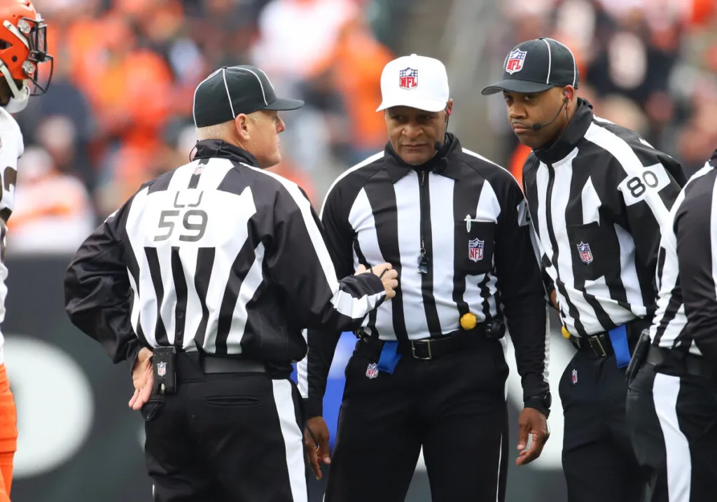Why Do NFL Referees Have Letters on Their Uniforms? 9 nfl dec 11 browns at bengals