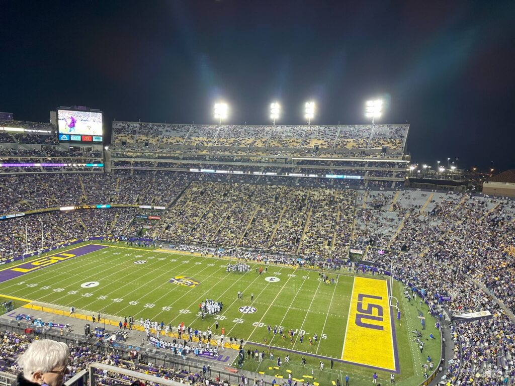 Tiger Stadium Football Section 631 Row D On 11 18 2023 Fl