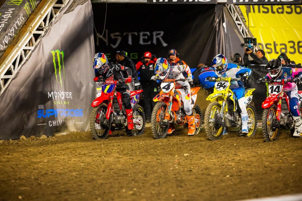 Ultimate Guide to the 2025 AMA Supercross Championship: Tickets and More 2 HEATS 2025 ANAHEIM 2 SUPERCROSS MXA TREVOR 0469