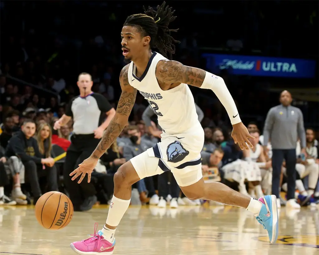 Memphis Grizzlies Playoff Odds For 2025: Maybe Next Year? 4 ja morant memphis grizzles los angeles january 5 2024 basketball