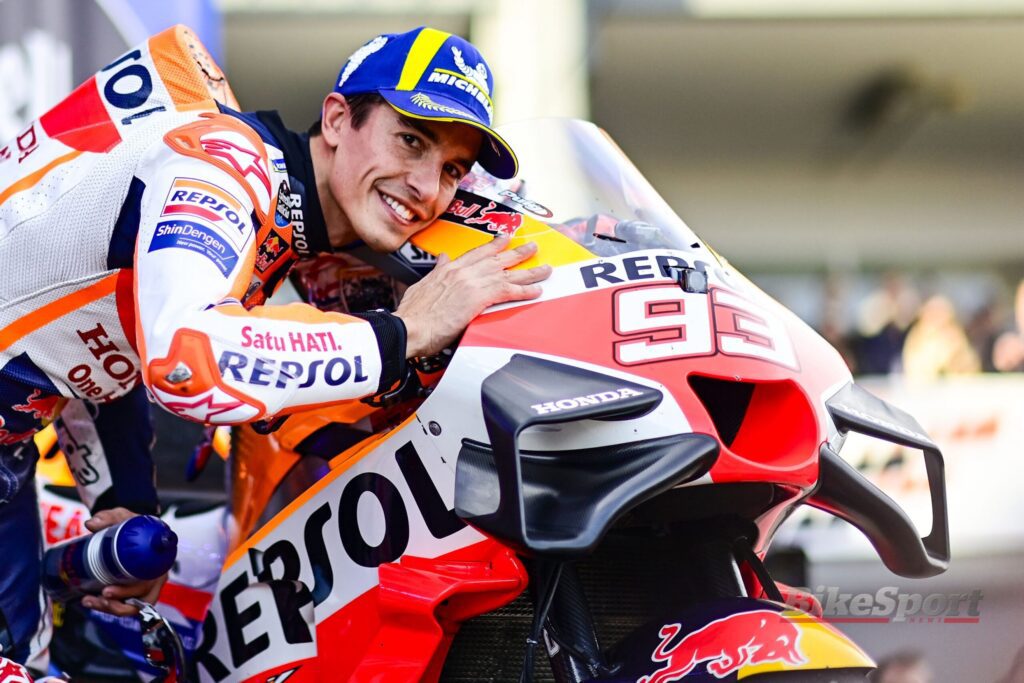 MotoGP is More Global Than Ever: Here's How Fans Worldwide Stay Connected 4 Marc Marquez Repsol Honda Team Honda RC213V 2023 MotoGP Valencia MotoGP Ricardo Tormo Circuit portrait Gold Goose scaled 1