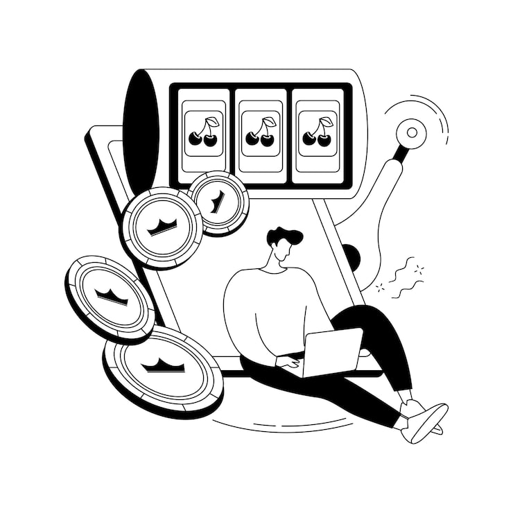 Sportsbooks, Casinos, and Crypto: The New Triangle of Online Gambling 3 Slot machine abstract concept vector illustration
