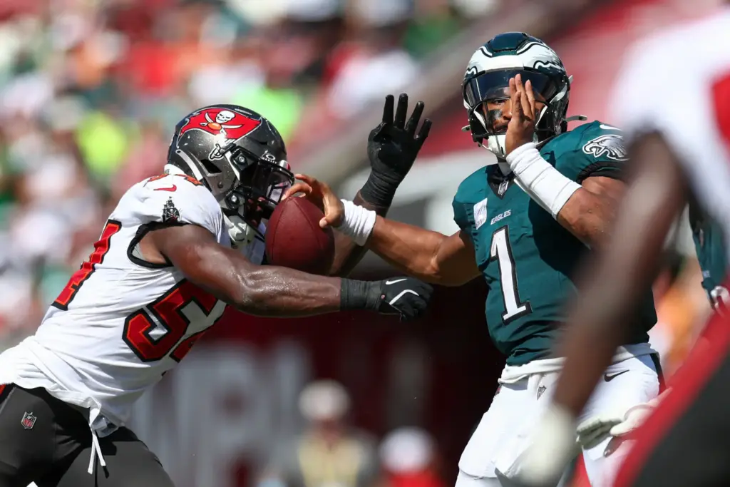 NFL Week 4 Odds: Opening Lines, Key Injuries, and Betting Trends 6 2024 09 29T202108Z 1387170820 MT1USATODAY24358877 RTRMADP 3 NFL PHILADELPHIA EAGLES AT TAMPA BAY BUCCANEERS